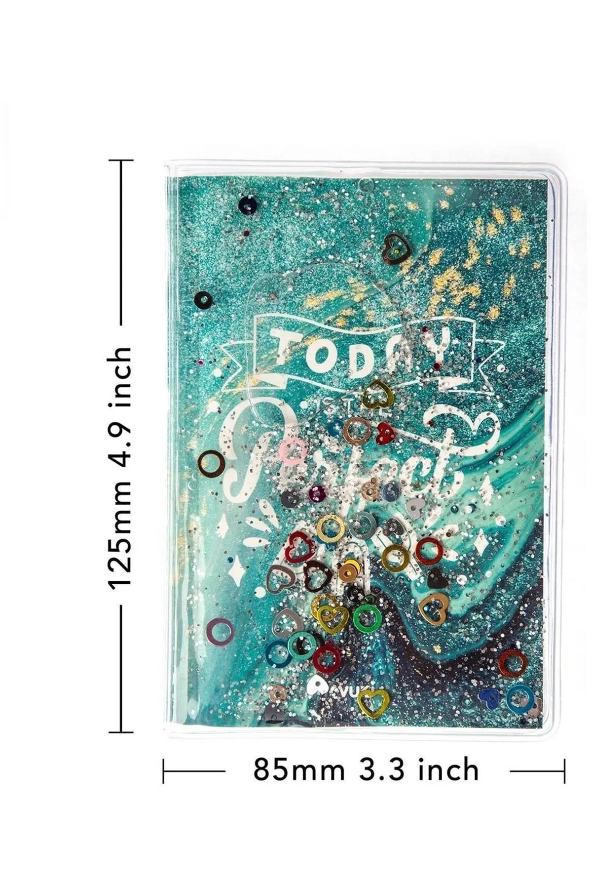 Vuki Simli Ve Sulu Kapaklı Renkli Sayfalı Desenli Mini Defter-Renkli (Outlet)