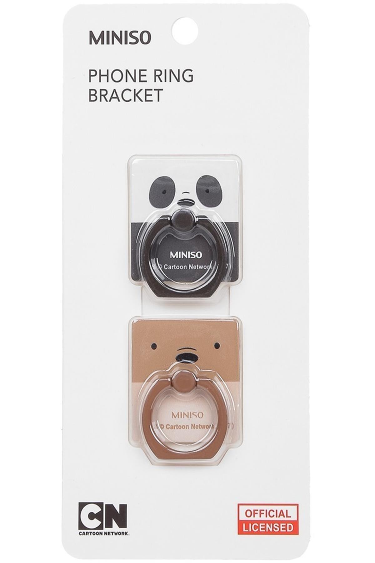 We Bare Bears Halka Braketi Telefon Yüzüğü 2''Li