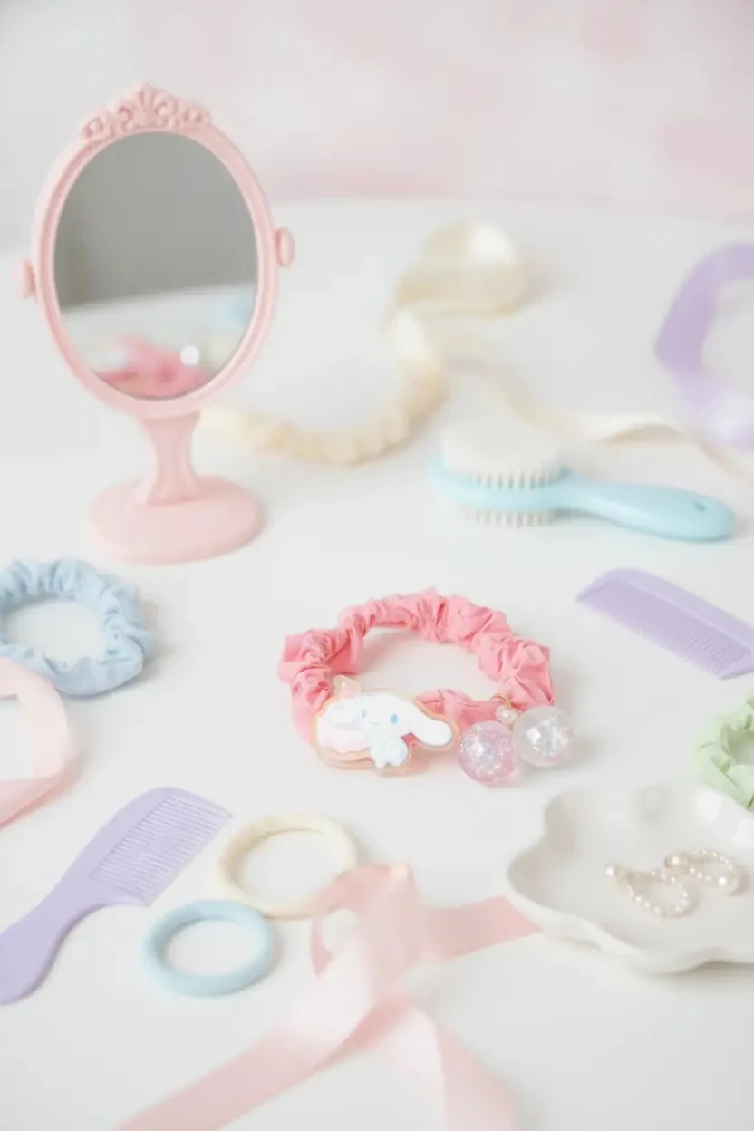 Sanrio Lisanslı Cinnamoroll Saç Tokası – Esnek Lastikli & Şık Tasarım