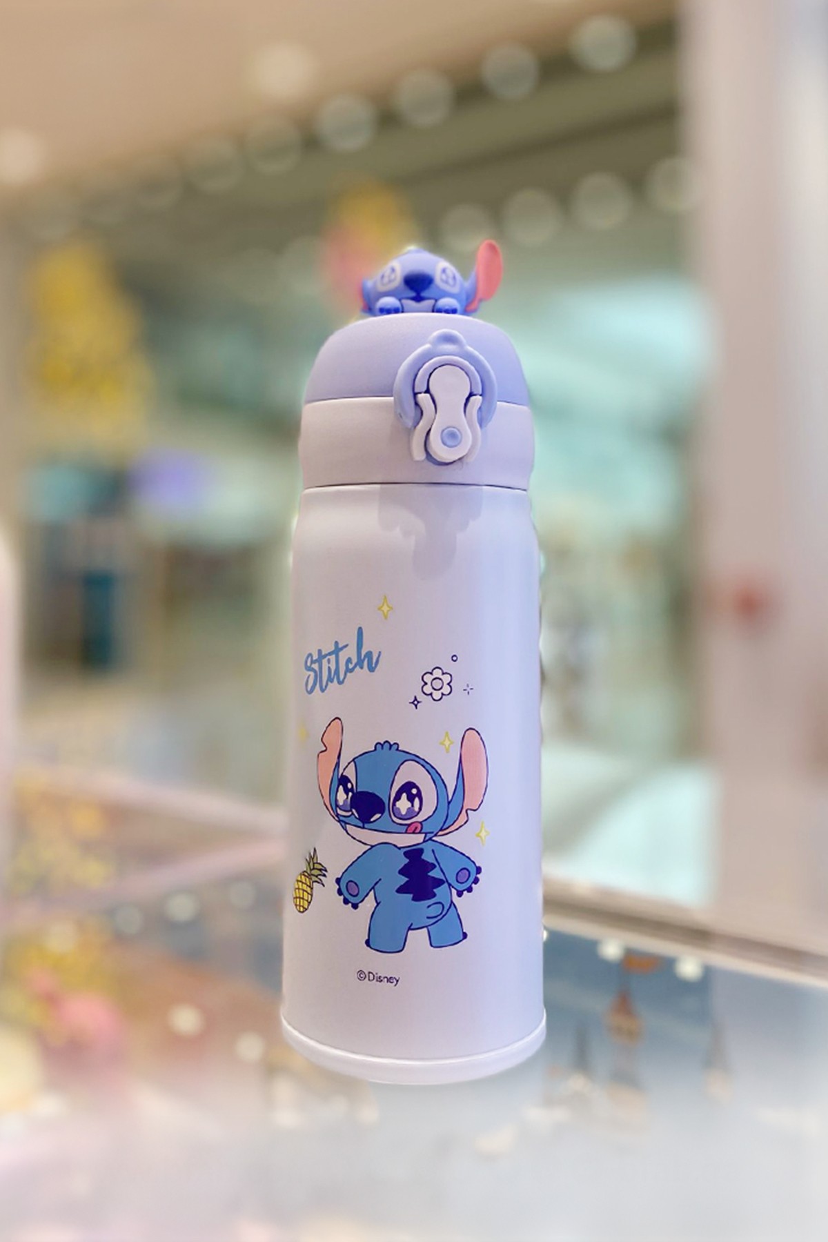 Disney Lilo&Stitch Lisanslı Parti Serisi Ananas Figürlü Termos