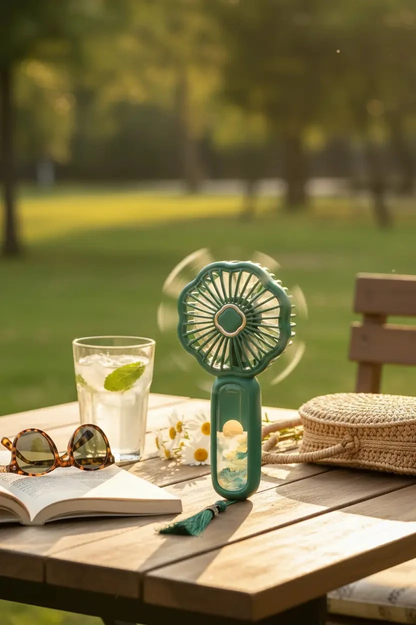 Dunhuang Serisi Mini Fan (Yeşil)