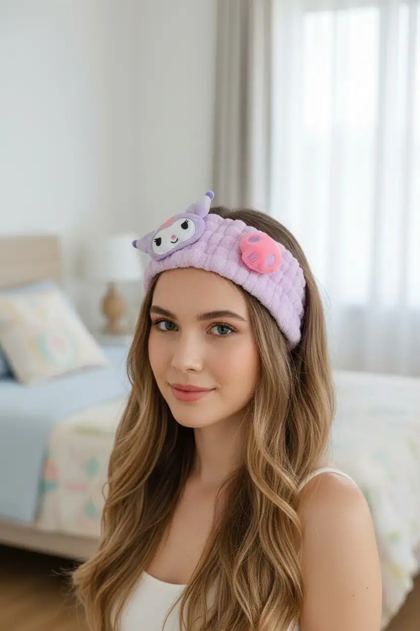 Sanrio Lisanslı Saç Bandı - Kuromi