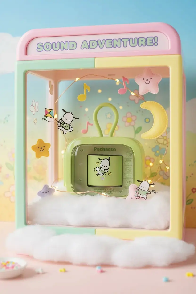 pochako Sanrio Pochacco Taşınabilir Metal Kablosuz Hoparlör | Miniso TR