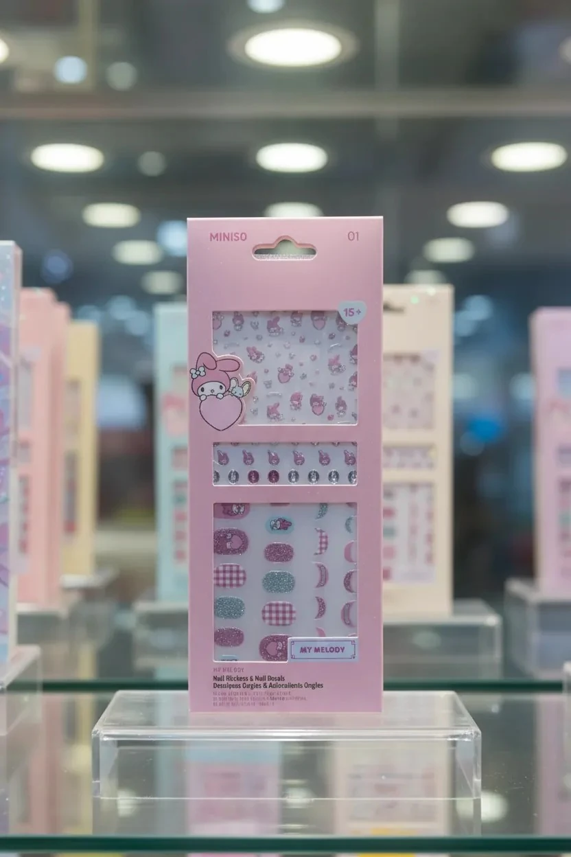 Sanrio Lisanslı My Melody Tırnak Süsü ve Çıkartma Seti (04)