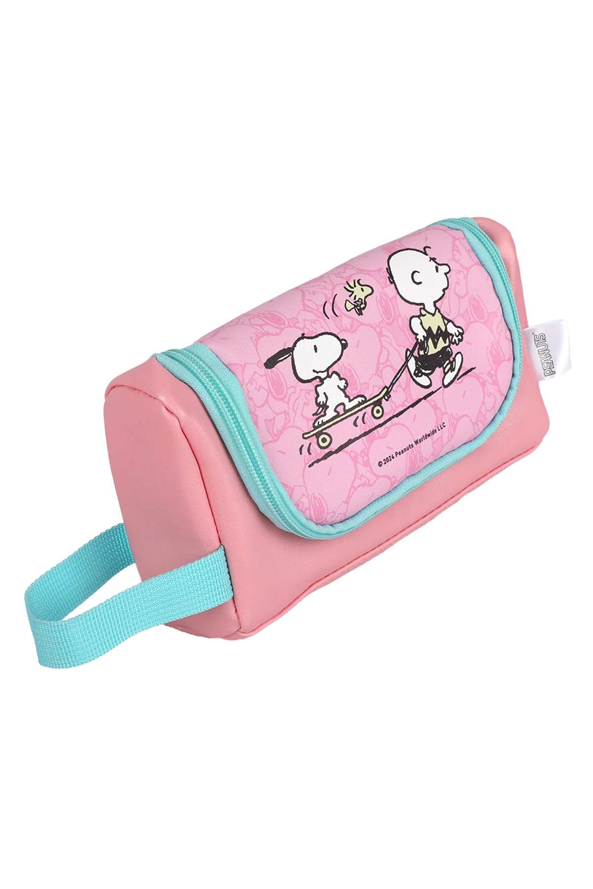 Snoopy Lisanslı Seyahat Serisi Tutacaklı Kalemlik (Pembe)