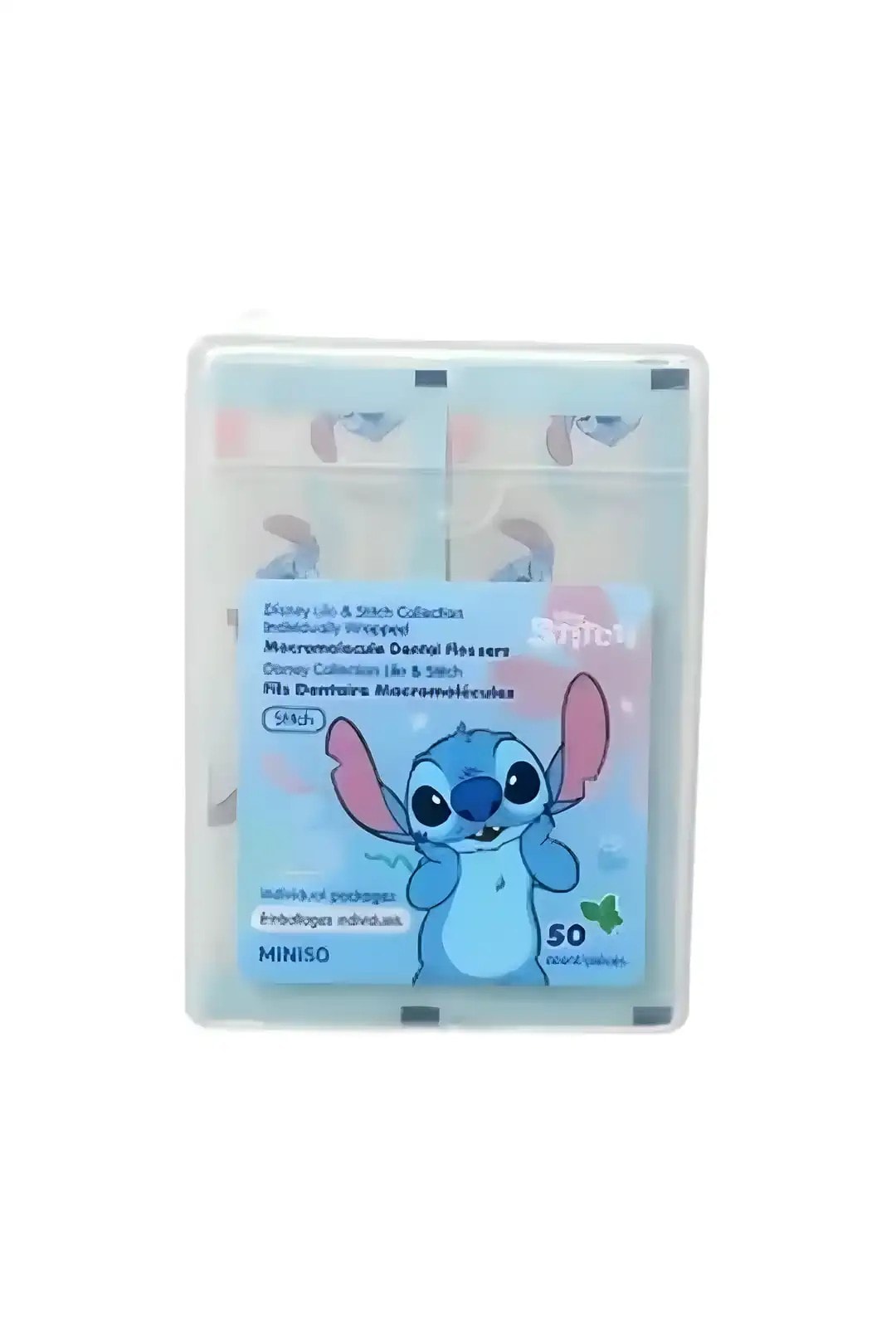 Disney Lilo & Stitch Hijyenik Tek Tek Paketlenmiş Diş İpi – 50 Adet