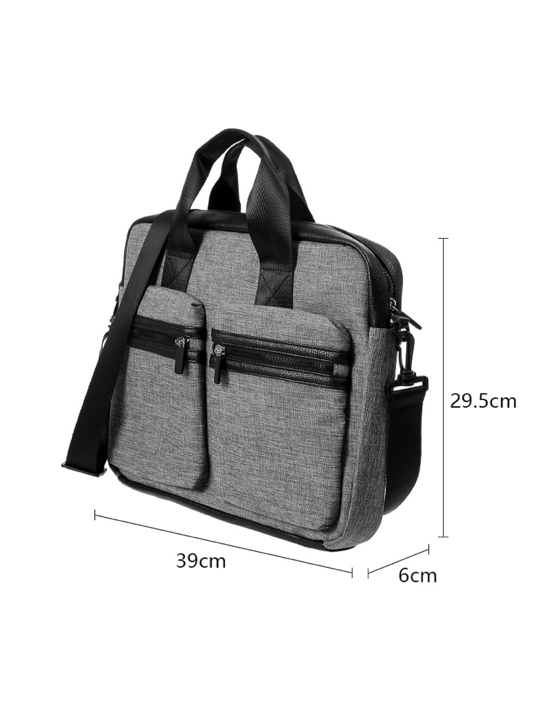 Omuz Askılı Laptop Çantası - Gri (Outlet)