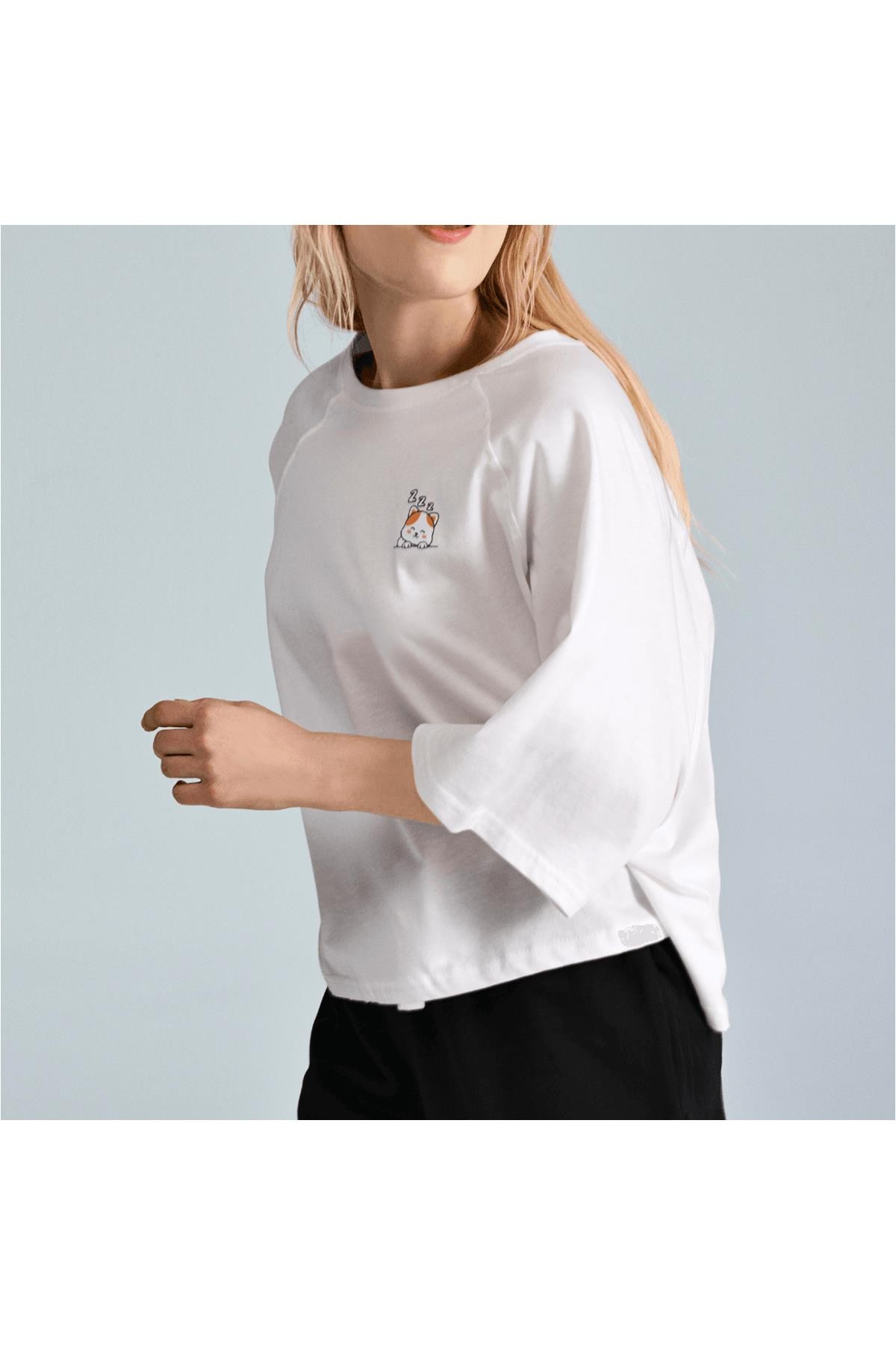 Sheforshe Ss23 210260 Kadın T-Shirt Beyaz L/Xl