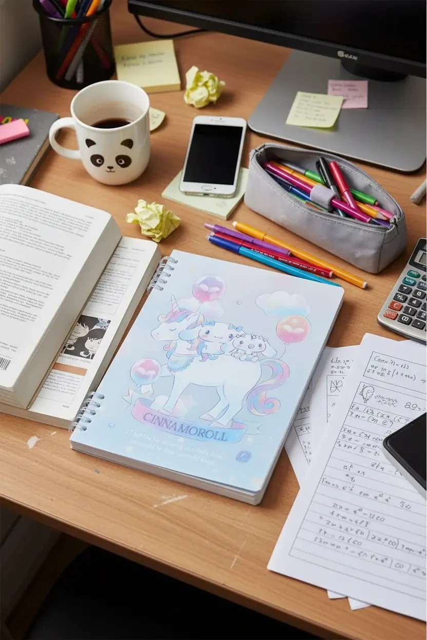 Sanrio Lisanslı B5 Telli Defter (36 Yaprak) - Cinnamoroll ile Hayal Dünyasına Yolculuk