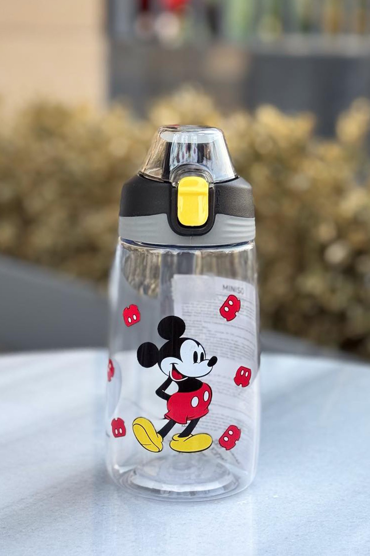 Disney Mickey Mouse Lisanslı Silikon Tutacaklı Tritan Suluk (500ml)