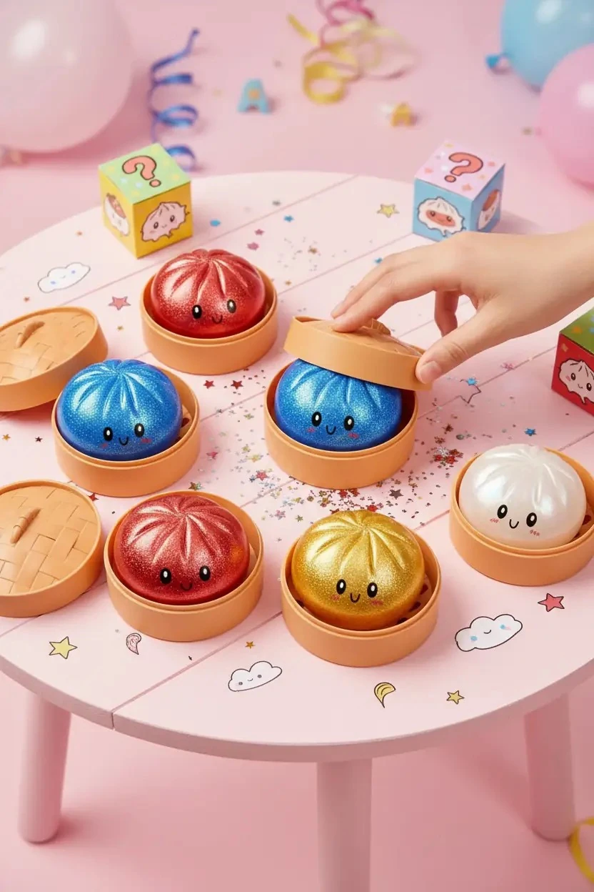 Çin Mantısı Squishy Oyuncak Sevimli Sürpriz Kutu Deneyimi - Blind Box