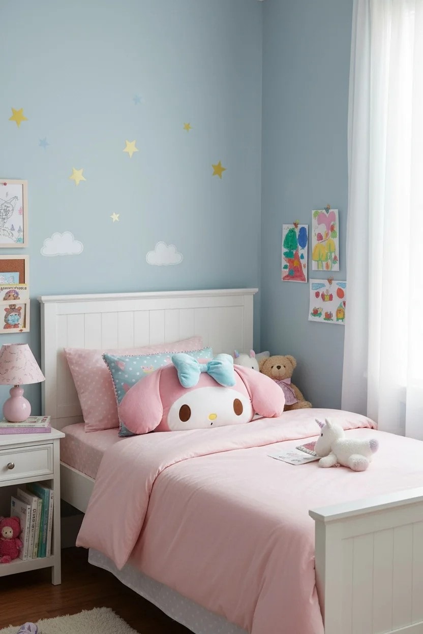 Sanrio Lisanslı My Melody Figürlü Yastık 40cm