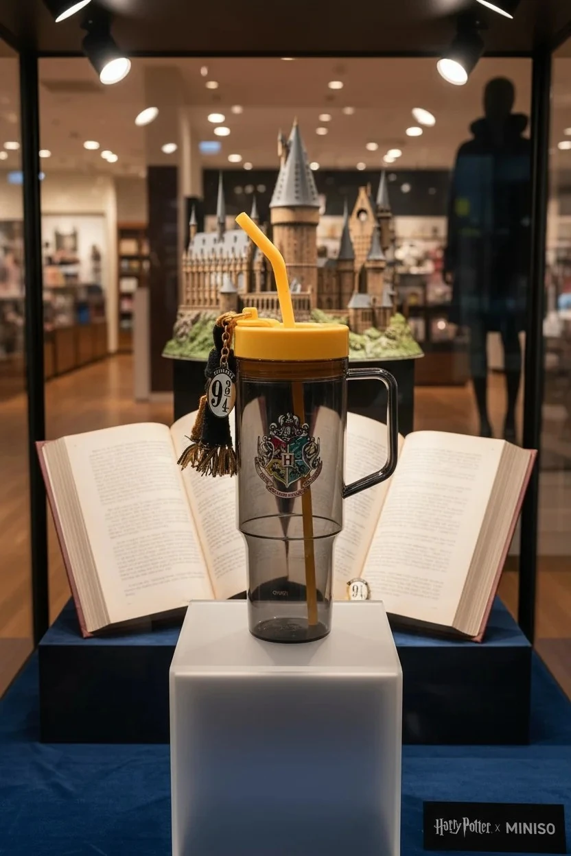 Harry Potter Lisanslı Kulplu Plastik Şişe (1250ml) - Hogwarts