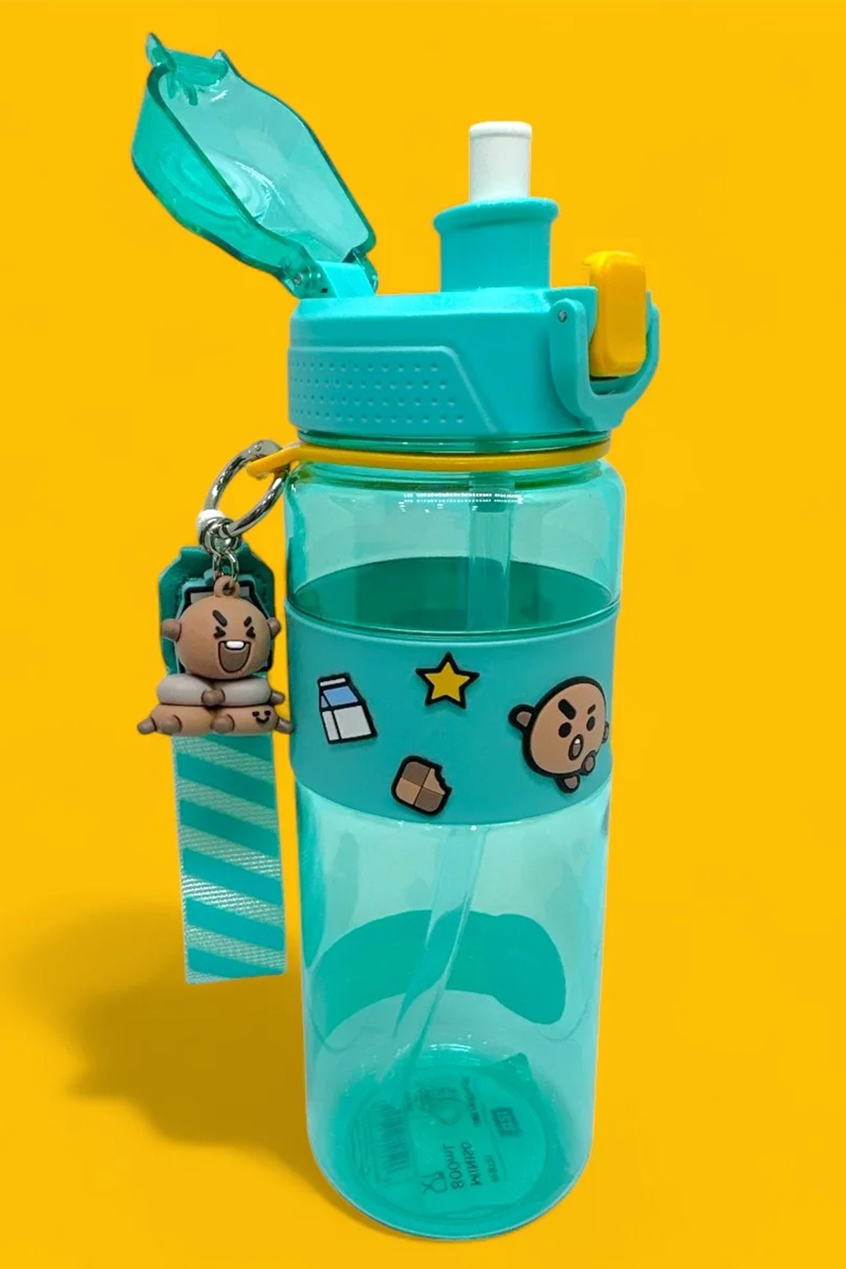 BT21 Lisanslı Askılı ve Kılıflı Plastik Şişe (800mL) - Shooky