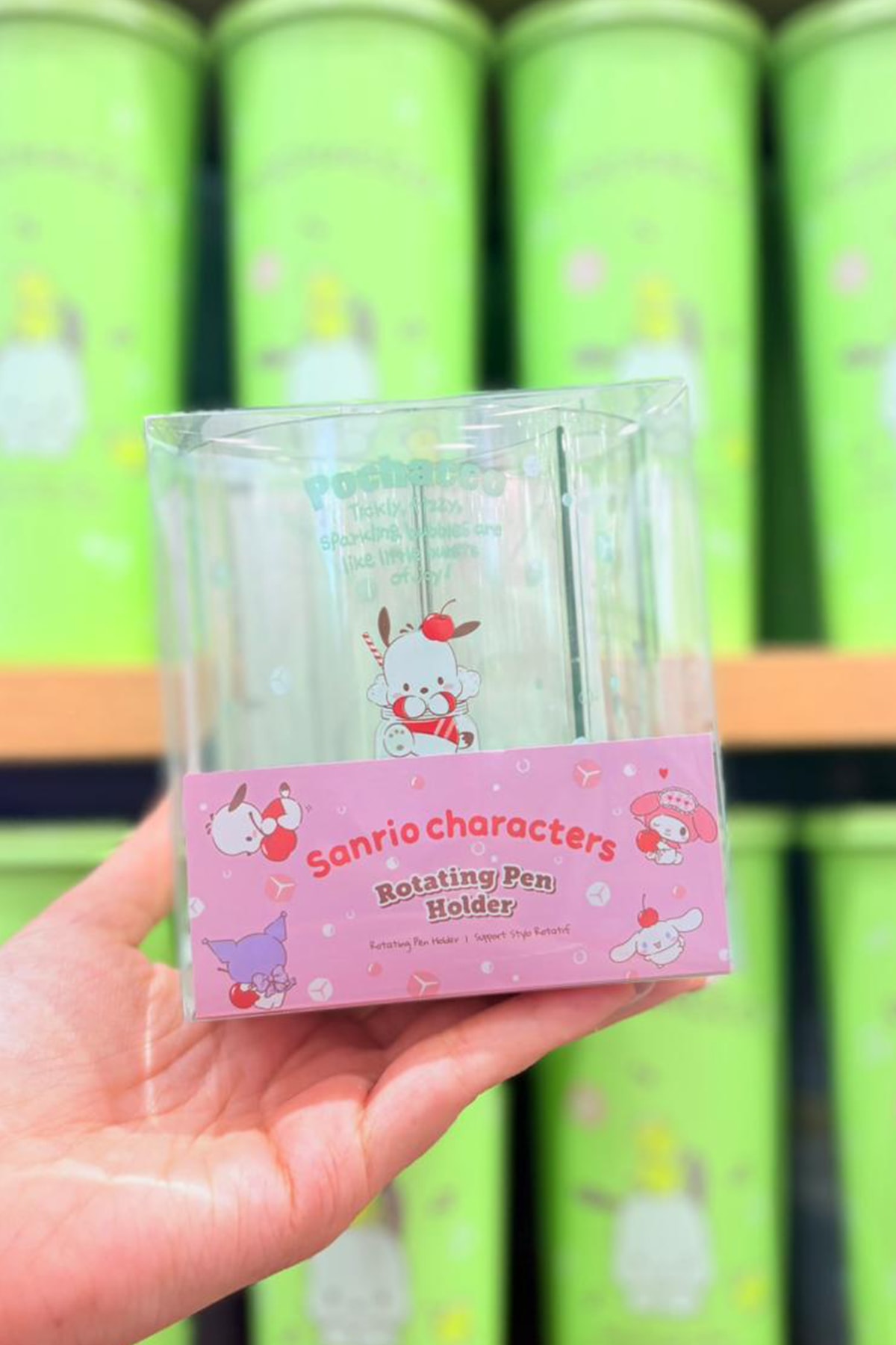 Sanrio Lisanslı Renkli Yaz Koleksiyonu 4'lü Dönen Kalemlik - Pochacco