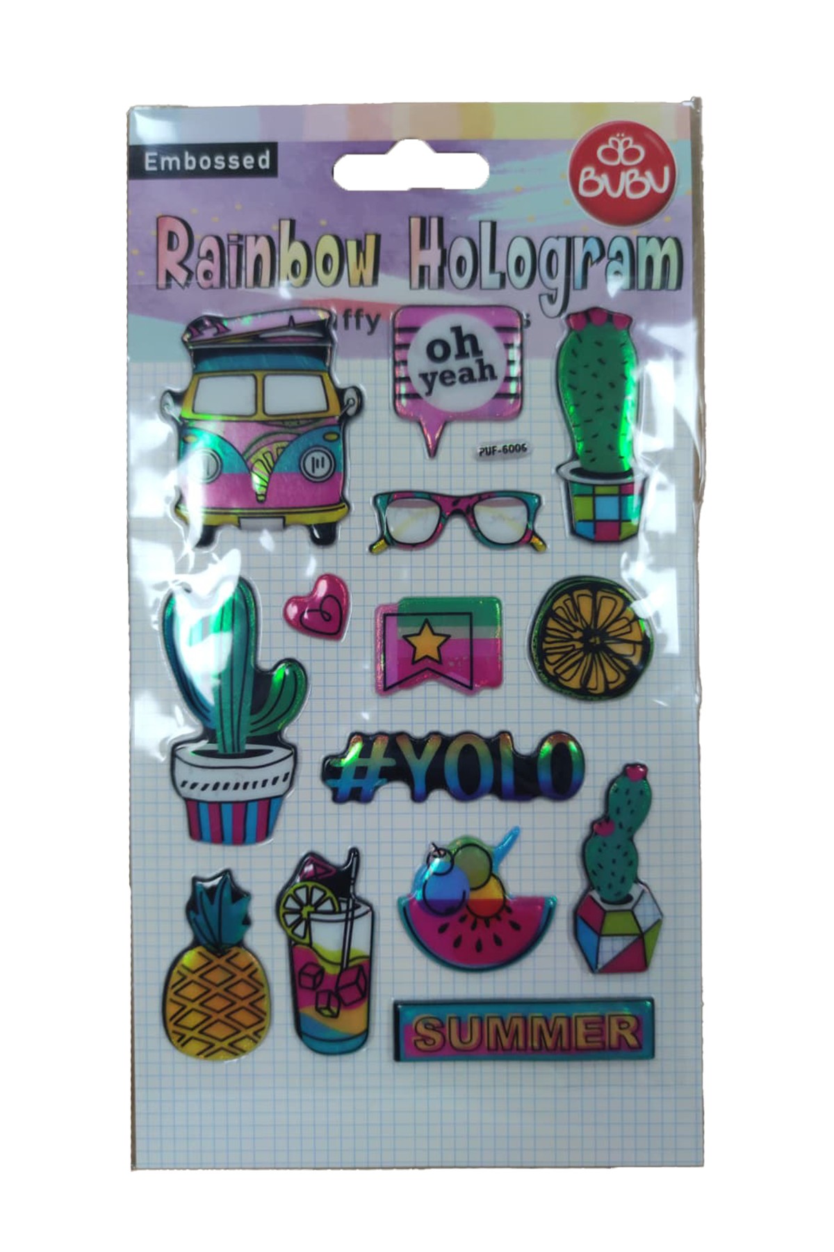 Bu-Bu Puffy Stickers Summer  