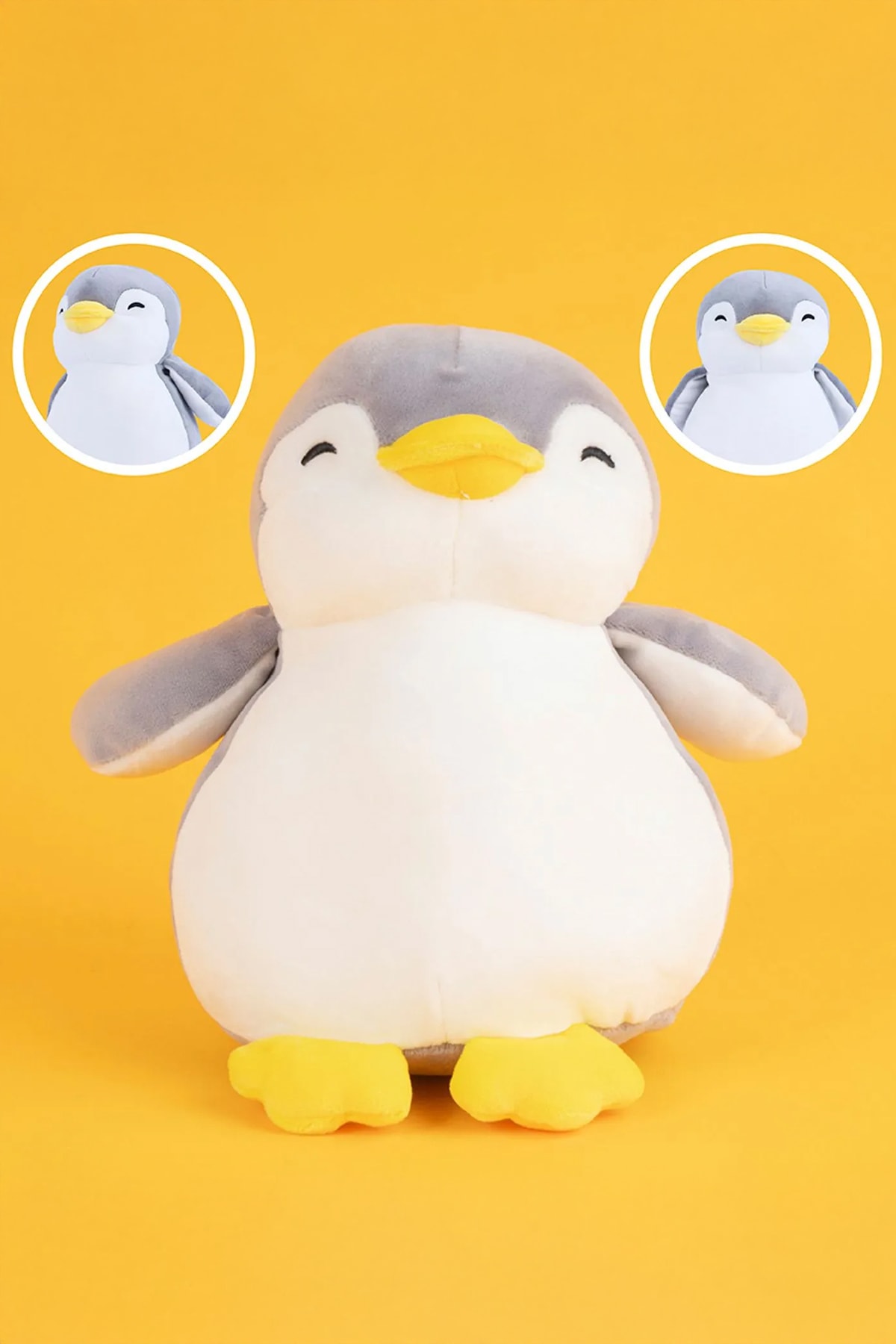 23cm Penguen Peluş Oyuncak (Gri)
