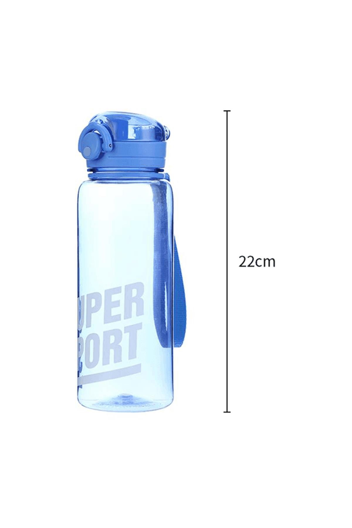 Sıçrayan Kapaklı Tritan Askılı Şişe 700Ml - Mavi