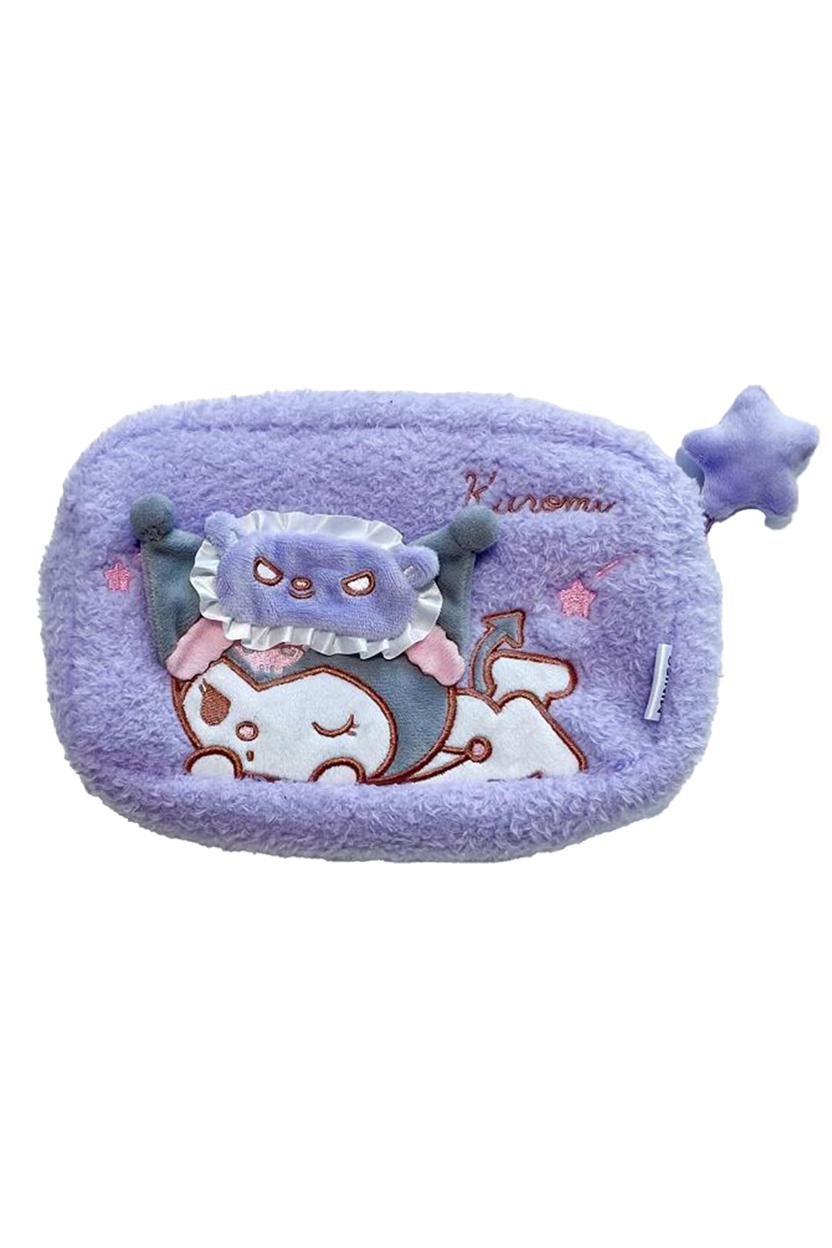 Sanrio Lisanslı Peluş Kozmetik Çantası - Kuromi