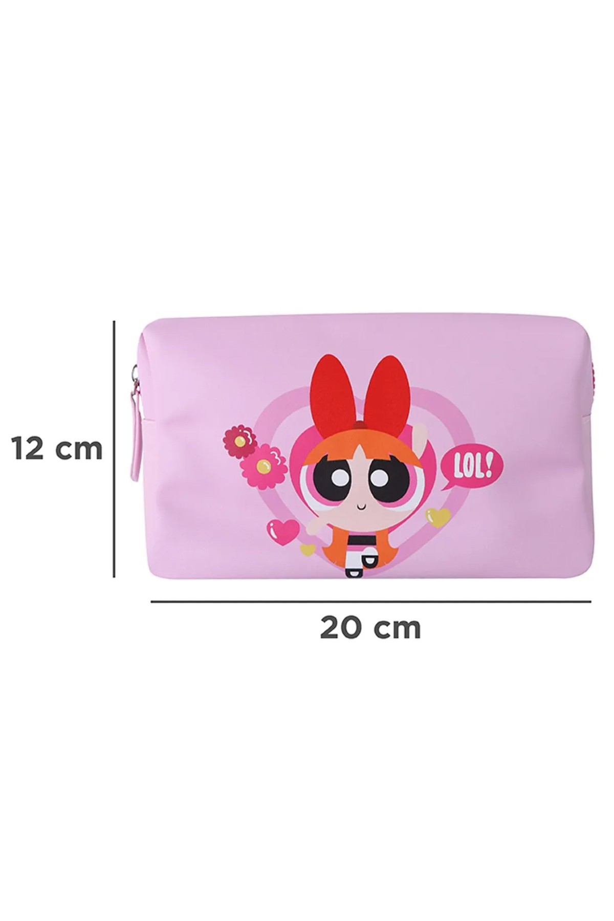 Powerpuff Girls Lisanslı Kare Kozmetik Çantası - Blossom