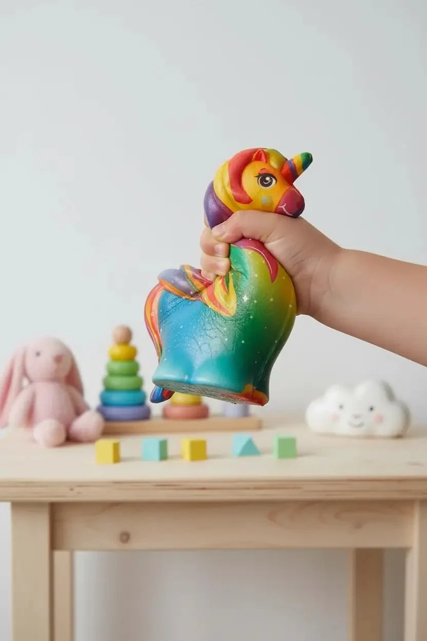 Tusi Squishy Unicorn Oyuncak – Yumuşak Sıkılabilir Stres Köpük Oyuncak
