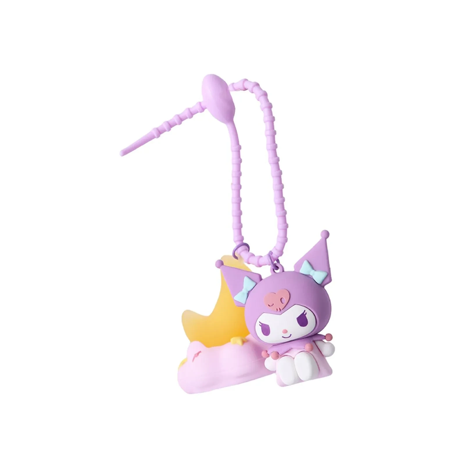 Sanrio Lisanslı LED Işıklı Anahtarlık (Kuromi)