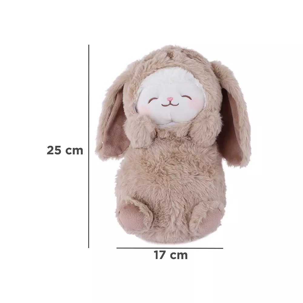 Kostümlü Kuzu Peluş Oyuncak (25cm) - Tavşan