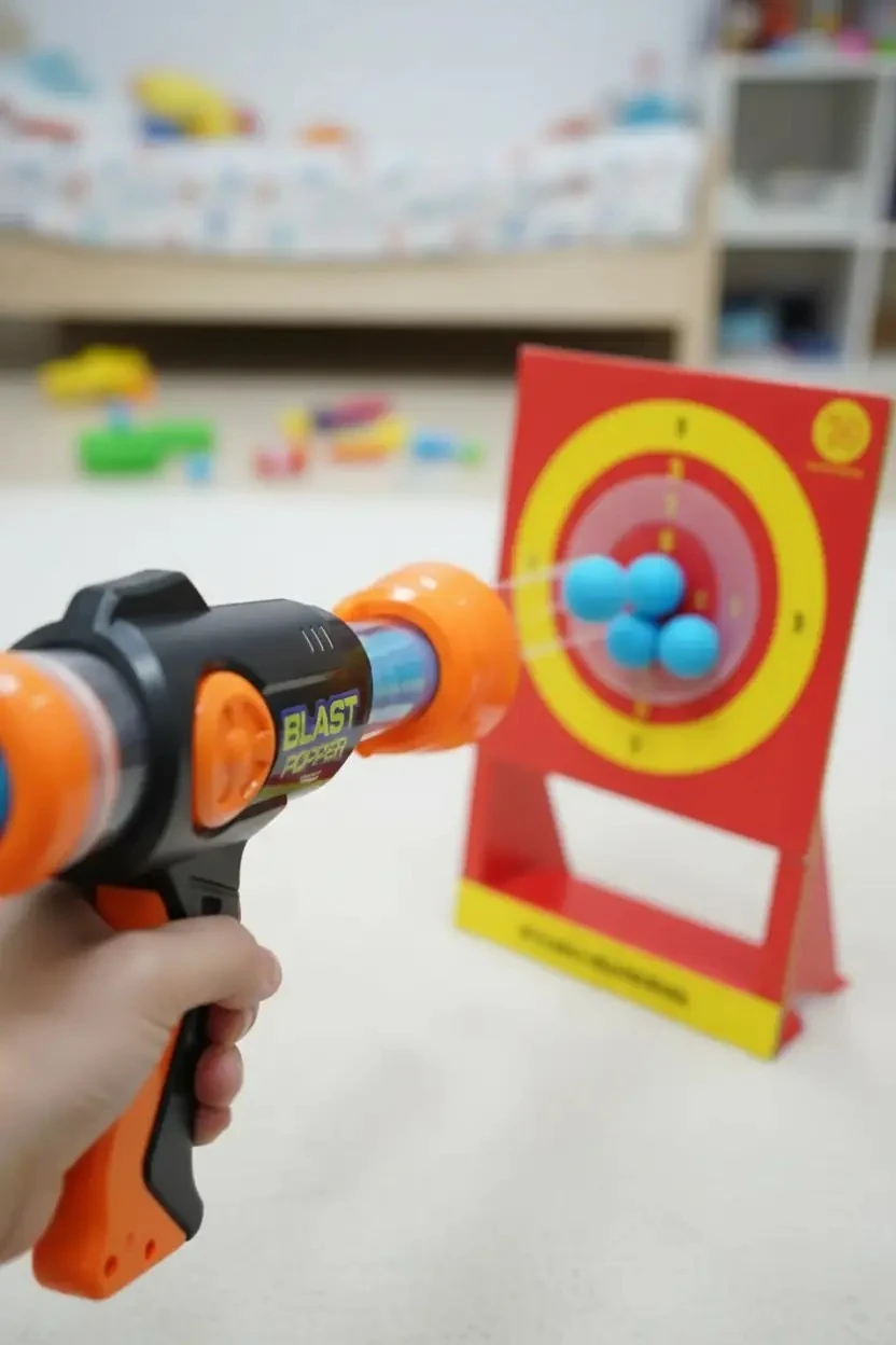 Köpük Top Atan Oyuncak Tabanca (8 top)