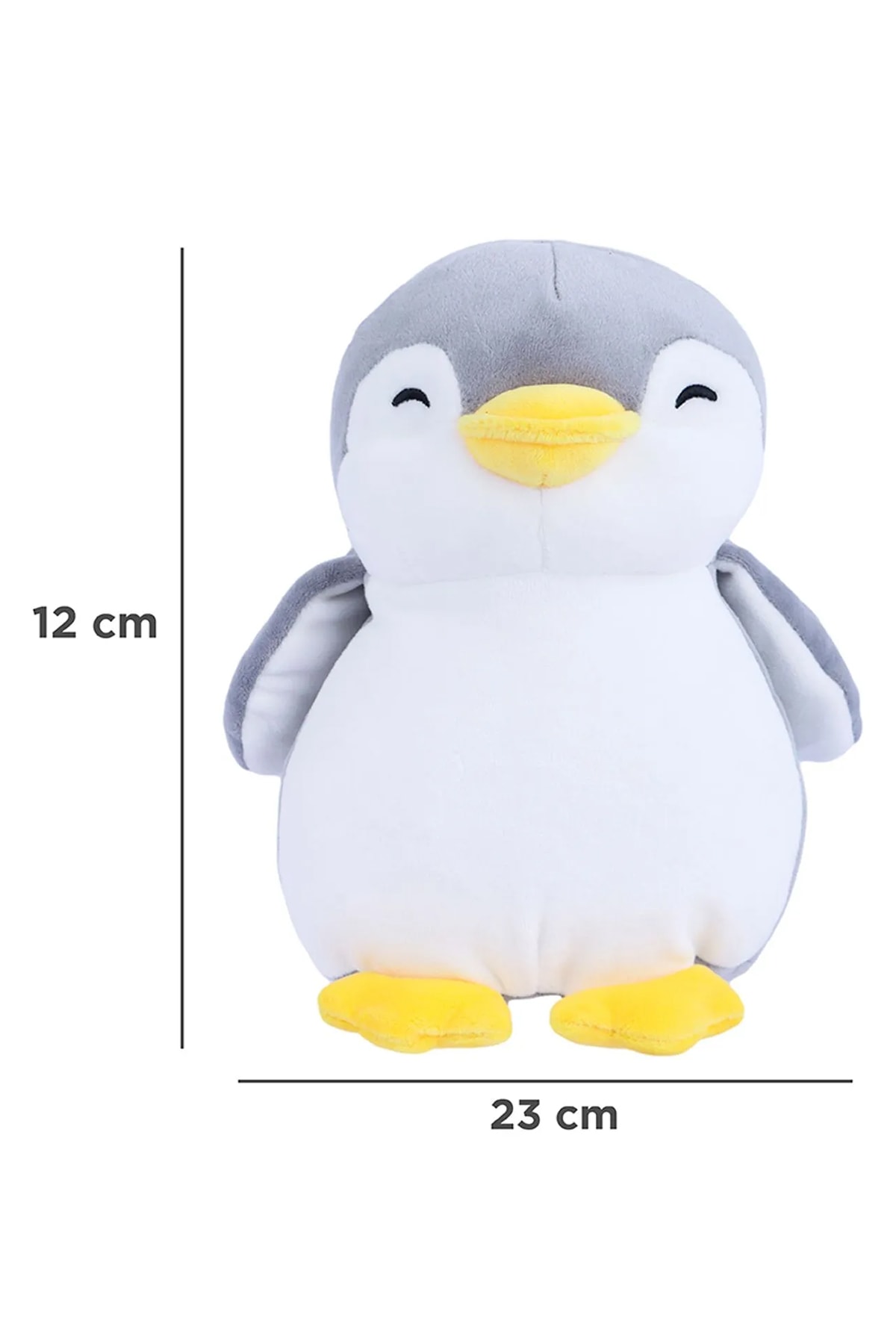 23cm Penguen Peluş Oyuncak (Gri)