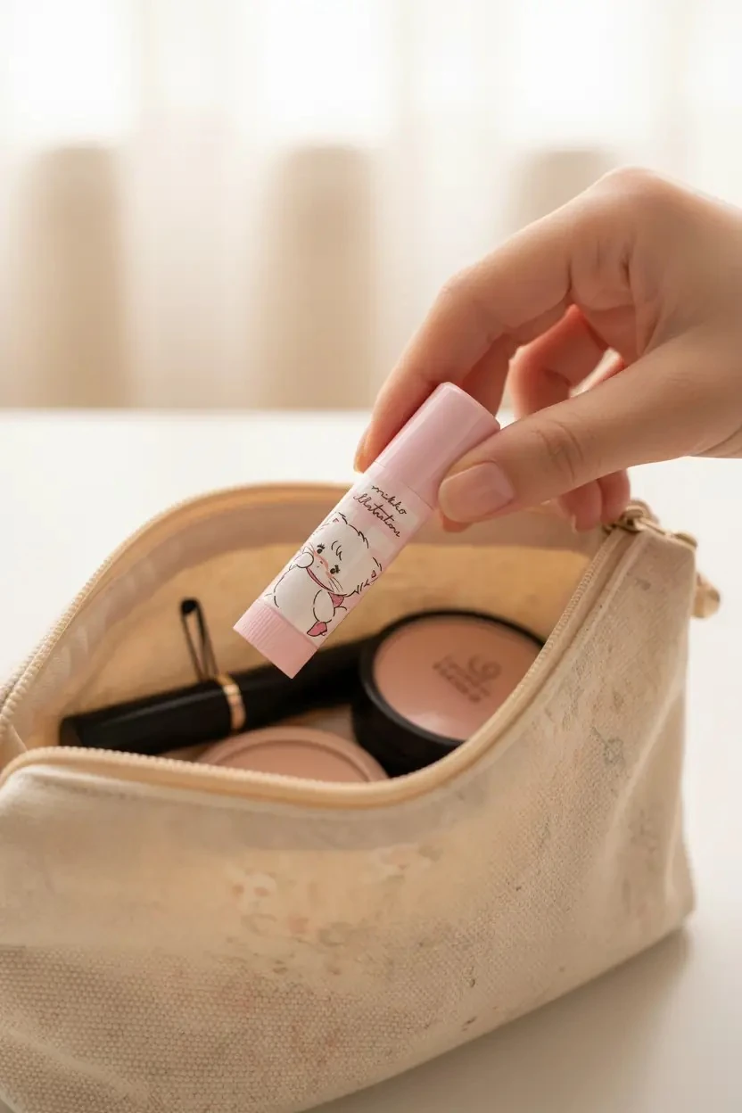 Mikko Lisanslı Çilek Aromalı Nemlendirici Lip Balm Mouse Karakterli 11 cm