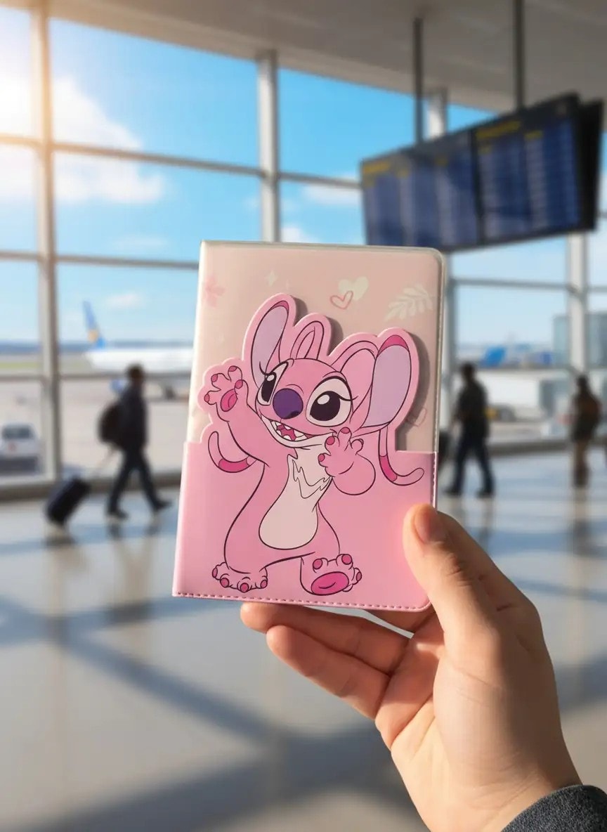 Disney Lisanslı  Lilo & Stitch Koleksiyonu Pasaport Kılıfı