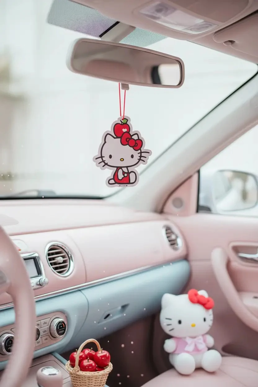 Hello Kitty Lisanslı Elma Koleksiyonu Kokulu Süs – Askılı Araç & Dolap Kokusu