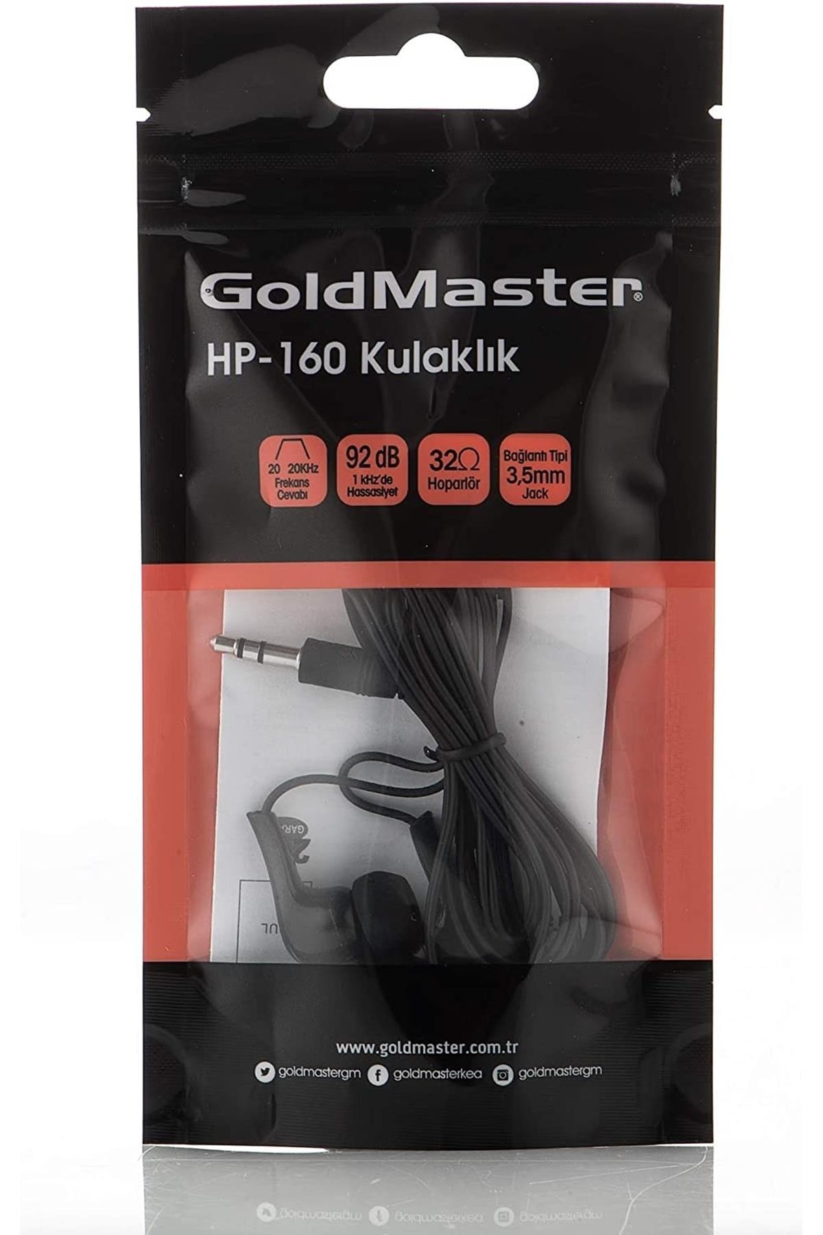 Goldmaster Kablolu Kulaklık Hp-160 Siyah