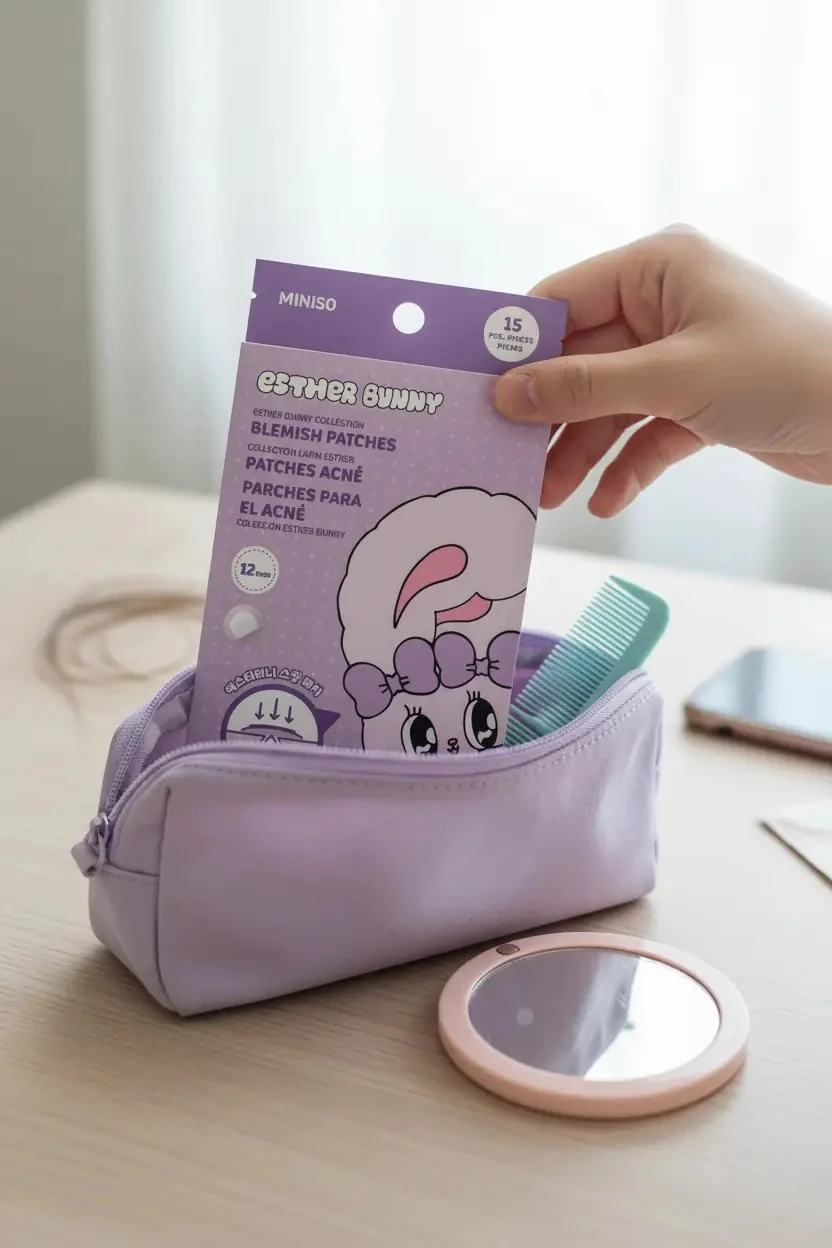 Esther Bunny Lisanslı Hidrokolloid Akne Bandı 12 Mm – Hedefe Yönelik Cilt Bakımı