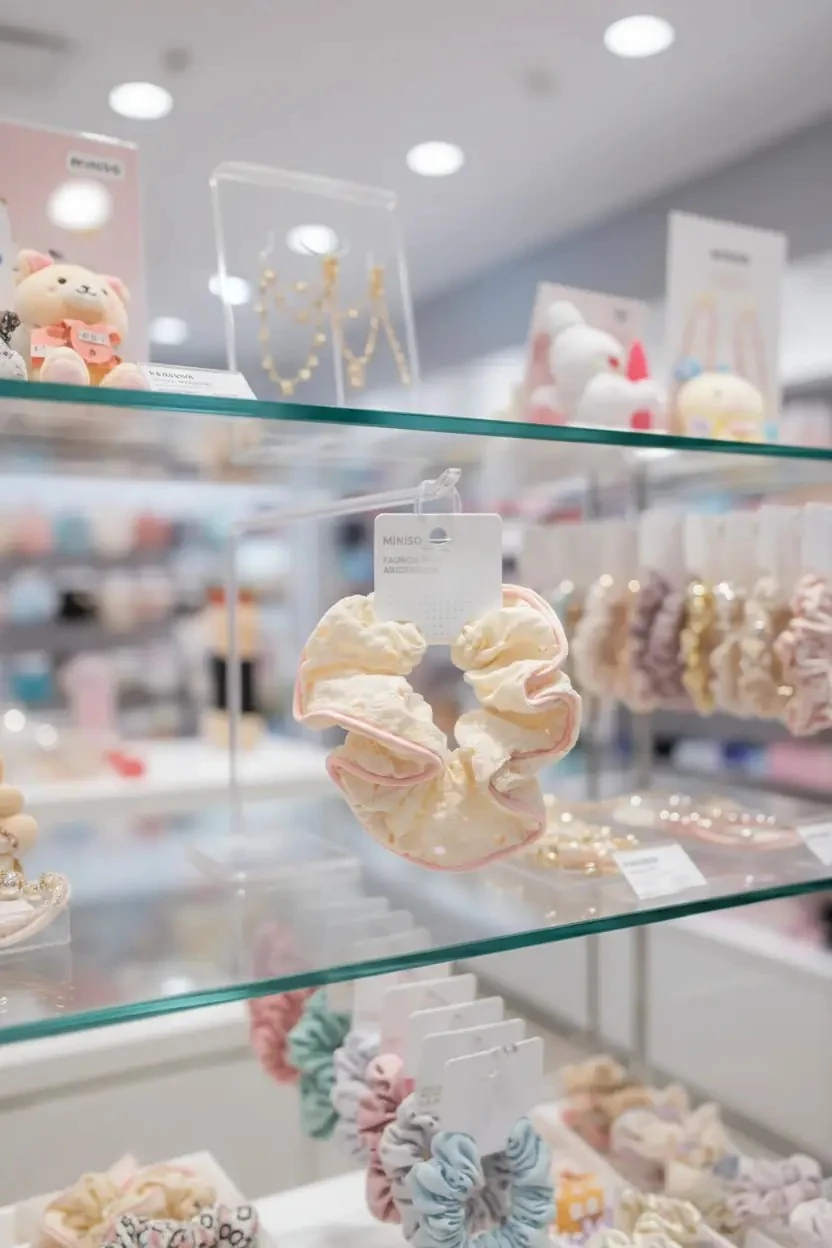 Fashion Serisi Düz Renk Dantel Saç Lastiği (1 adet)