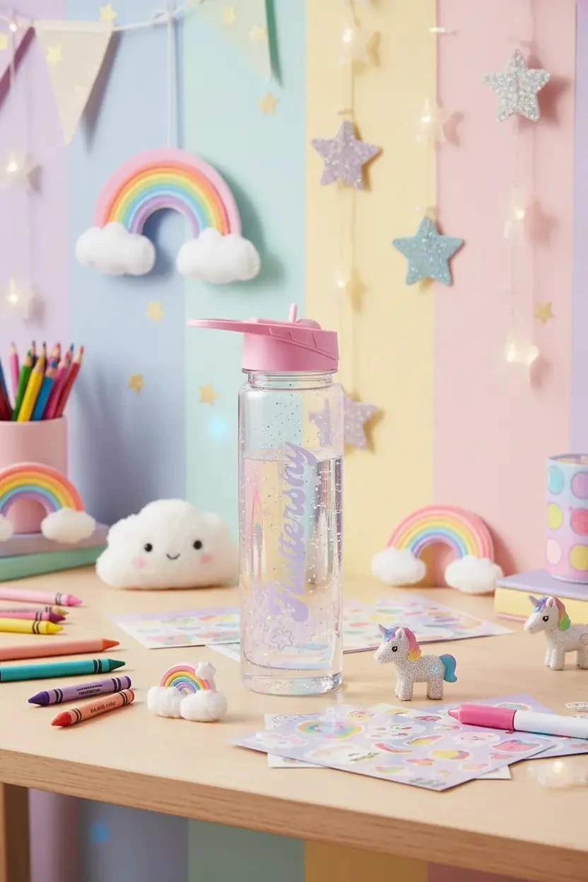 My Little Pony Koleksiyonu Çift Cidarlı Pipetli Kulplu Plastik Şişe