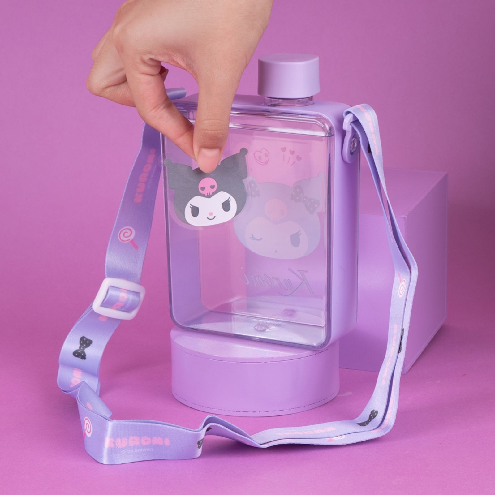 Sanrio Lisanslı Plastik Şişe (500ML) - Kuromi