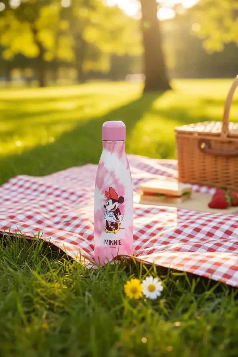 Minnie Mouse Lisanslı Batik Desenli Termos Şişe - 500 ml