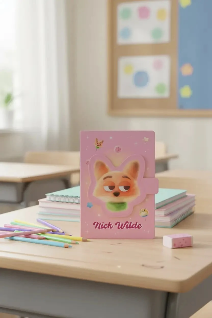 Disney Zootropolis Lisanslı A5 3D Figürlü Manyetik Defter