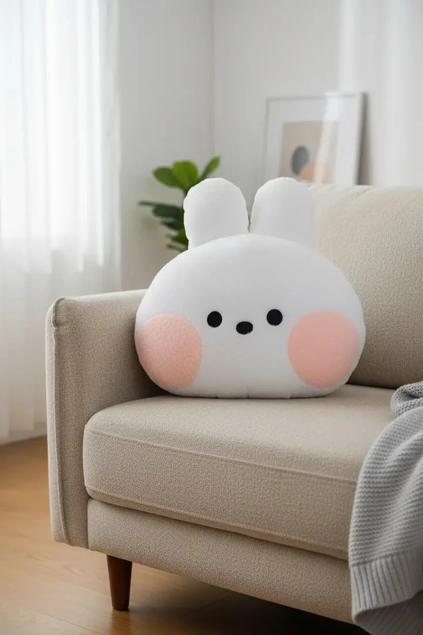 Minini Koleksiyonu 17 inç Baş Şeklinde Yastık (conini)