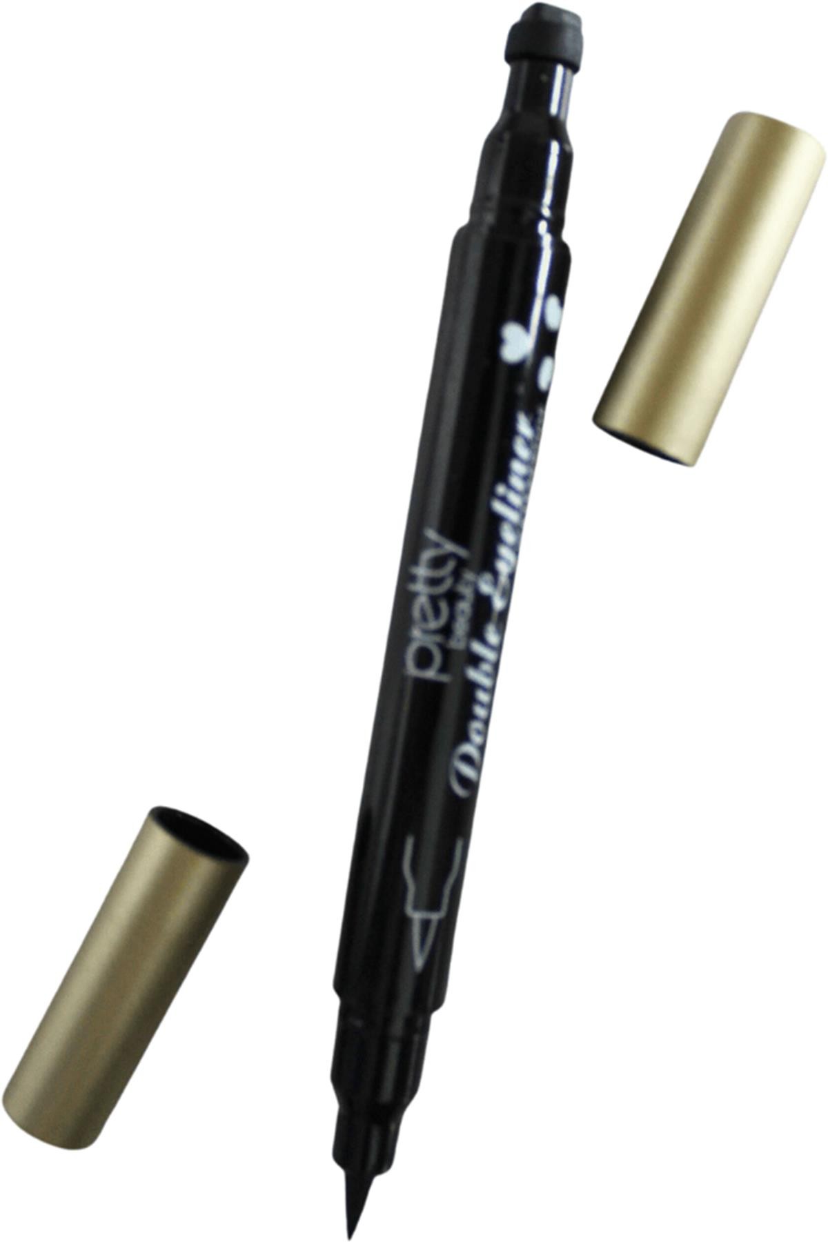 Pretty Beauty Waterproof Double Eyeliner-Dövmeli