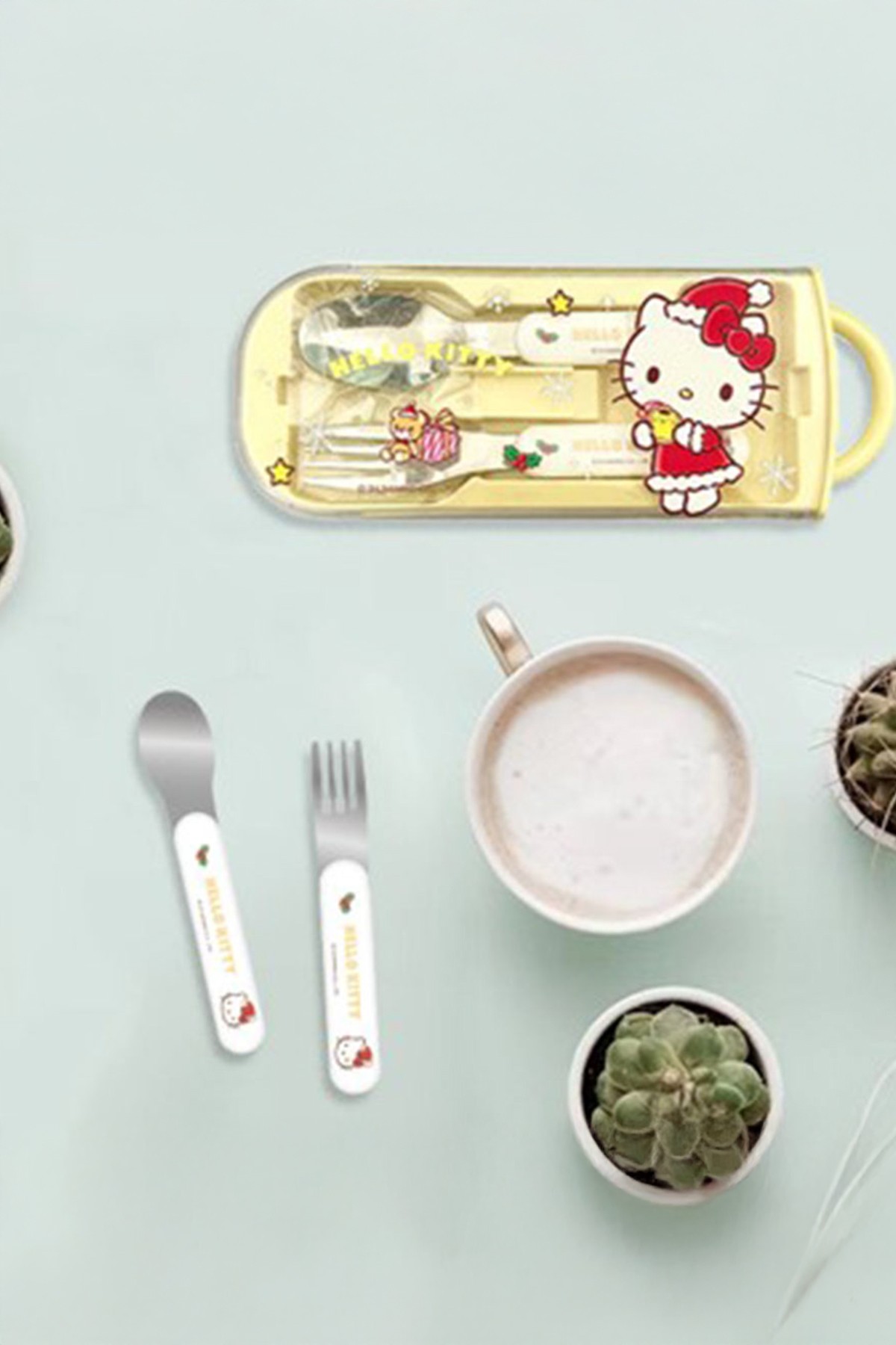 Sanrio Lisanslı Yılbaşı Koleksiyonu Çatal Kaşık Set - Hello Kitty