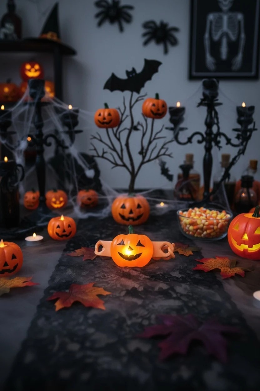 Halloween Işıklı Balkabağı Bileklik