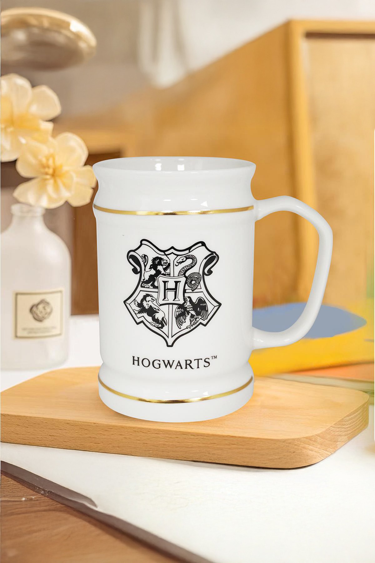 Harry Potter Lisanslı Seramik Kupa (490ml) - Beyaz