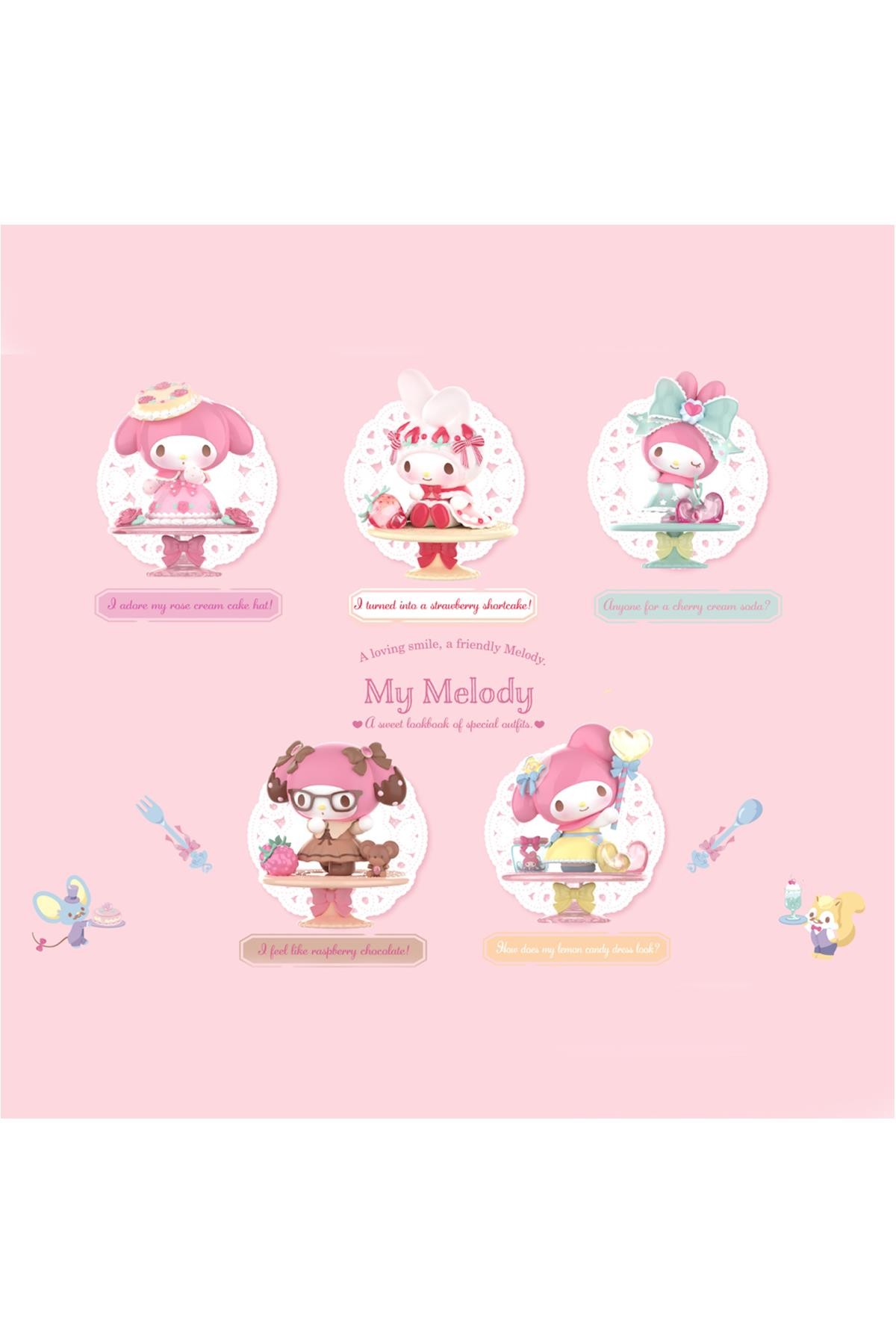 Sanrio Lisanslı My Melody Sürpriz Çay Saati Figürleri Kutu Blind Box