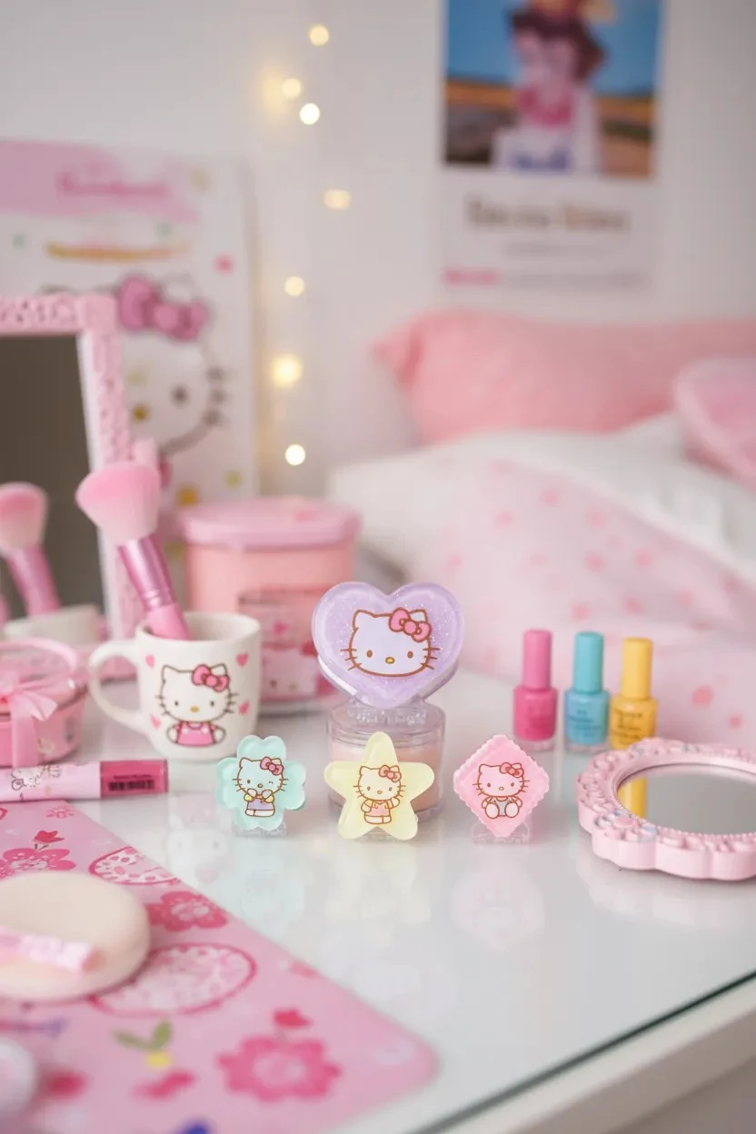 Sanrio Lisanslı Hello Kitty  Küçük Saç Klipsi