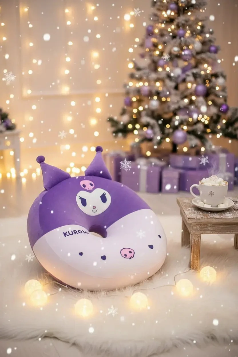 Sanrio Lisanslı Kuromi Oturma Minderi