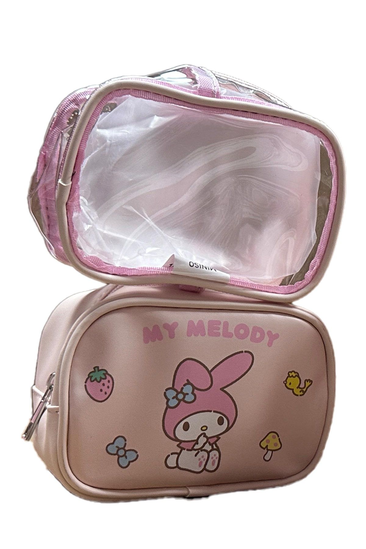 Sanrio Lisanslı My Melody Saplı Kozmetik Çantası Seti