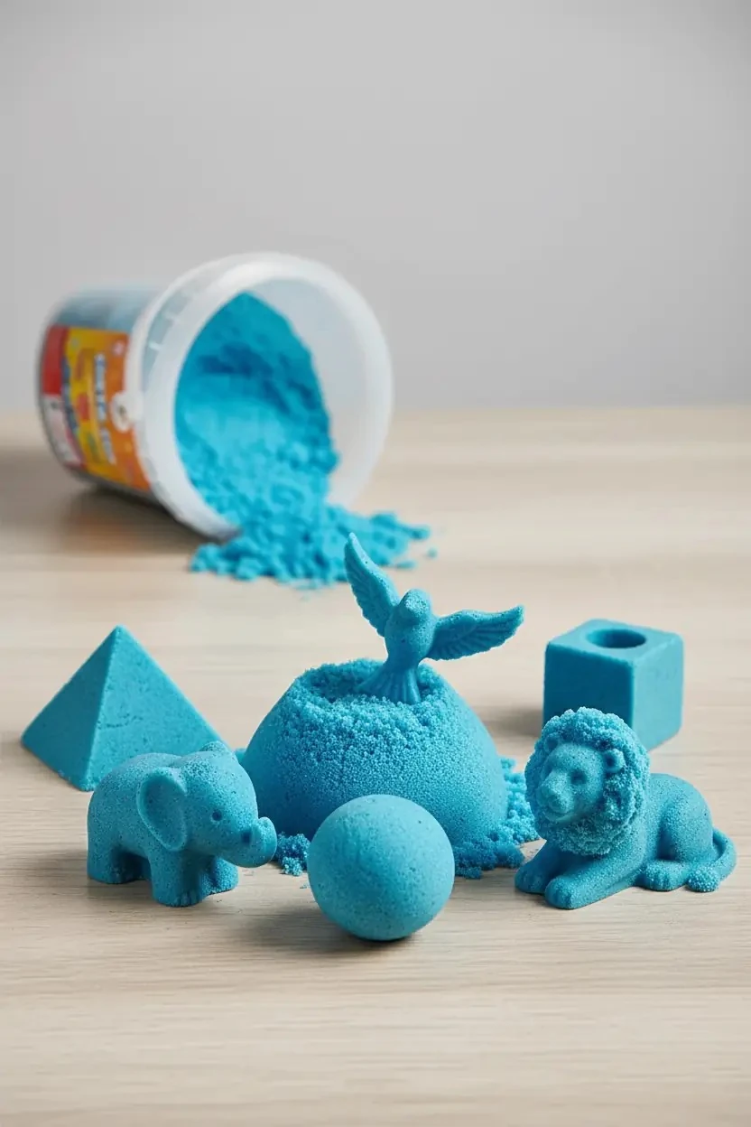 Lino Kinetik Kum 500 Gr – Mavi Kova İle Eğlenceli Ve Yaratıcı Oyun