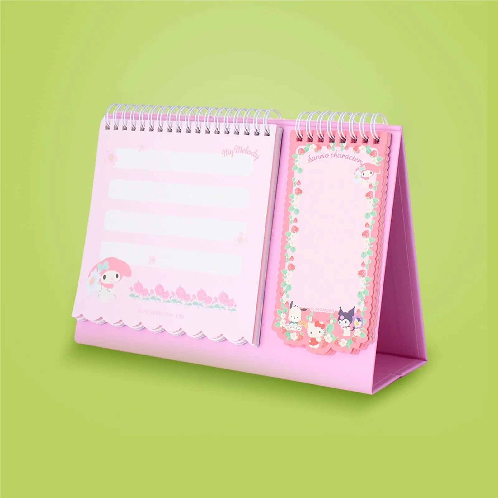Sanrio Lisanslı Telli Not Defteri Pembe - 80 Yaprak